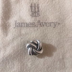 Silver James Avery lovers Knot pendant.